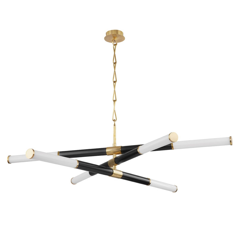 Huntington 6 - Light LED Chandelier, Aged Old Bronze