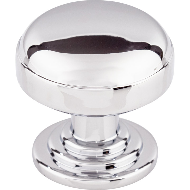 Ellis 1 1/4" Length Mushroom Knob, Polished Chrome