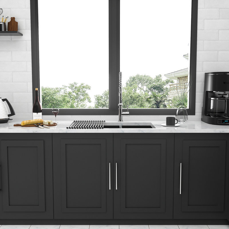 Double Bowl(60/40) Undermount Sink- 33"X19" Gunmetal Black  Double Bowl Kitchen Sink 16 Gauge With Two 10" Deep Basin