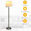Trondheim 152cm Satin Swing Arm Floor Lamp Set