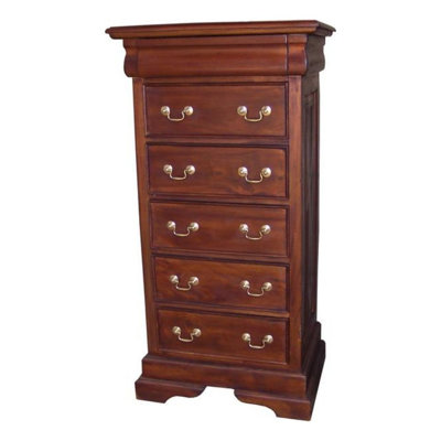 Lloyd Solid Wood 64cm W 5 - Drawer Chest of Drawers
