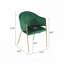 Chaise rembourrée en velours