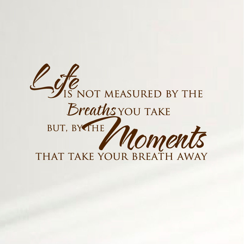 Text & Numbers Non-Wall Damaging Wall Decal, Matte Brown