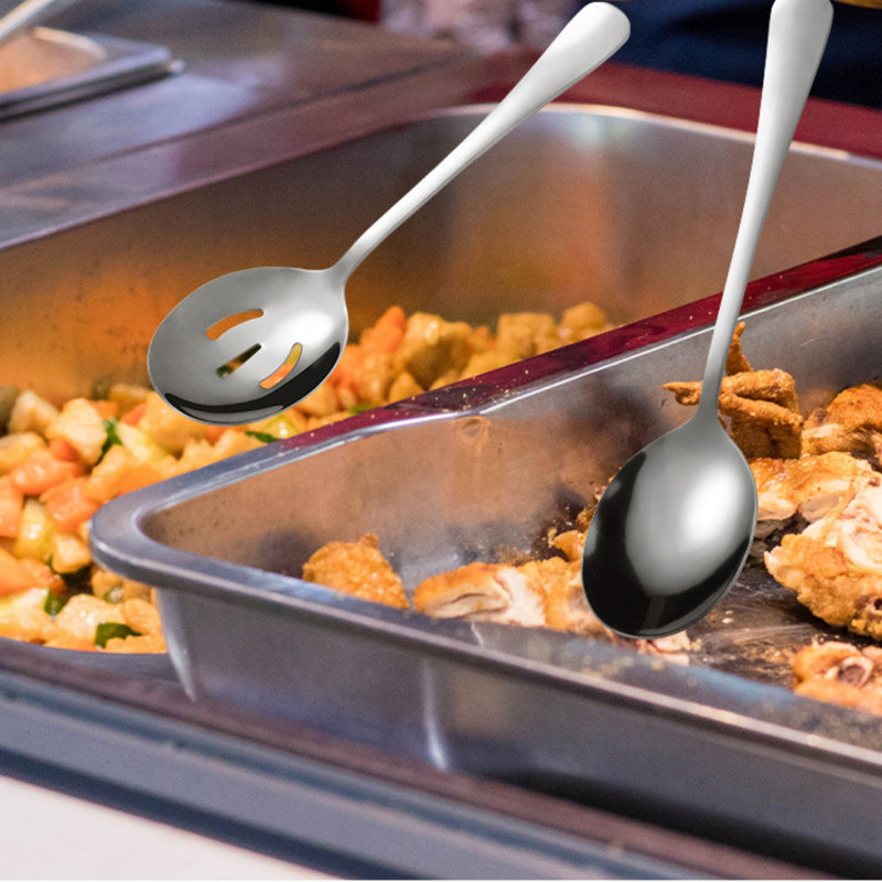 Orlander Stainless Steel Serving Set, Silver