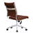 Aftandil Mid Back Conference Chair - PU Leather Office Desk Chair with Ribbed Design, Adjustable Height & Swivel for Meeting Rooms or Home Office-722083020-755188752