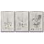 «Neutral Spring I», ensemble de 3 reproductions sur toile-2041662004-2041662005