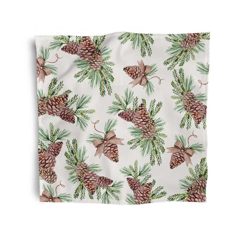 Cerese Greenery Napkins, Ivory
