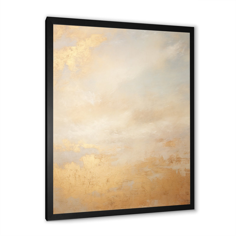 «Magic Sky Simplicity» sur toile, H 32 po x l 16 po x P 1 po, Cadre simple noir