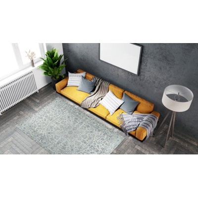 Beige Handmade Wool Classic Traditional Hand-Knotted Area Rug
