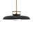 Chessa 1-Light Pendant in Brass/Black-602801147-602801144