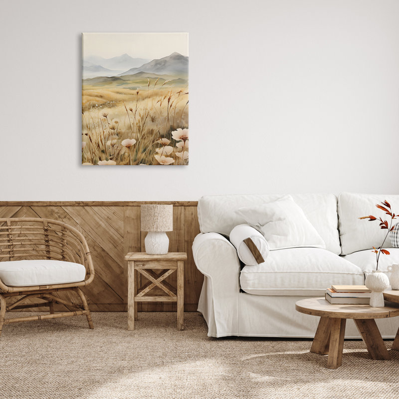 Impression sur toile Mountain View Meadow, H 40 po x l 30 po
