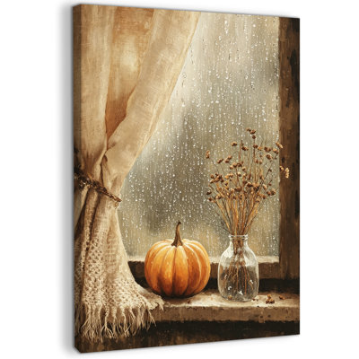 Automne, art mural sur toile citrouille, art d'automne, images d'automne