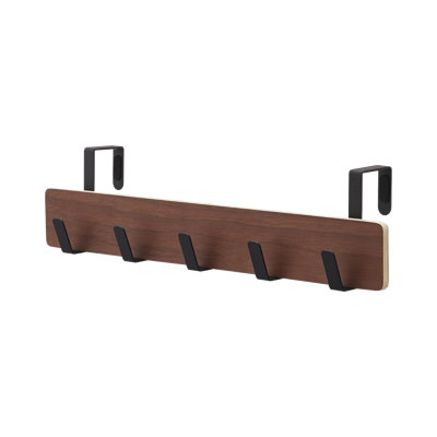 Yamazaki Home Ply Over The Door Hooks - Hanging Coat Rack, Wood, Over-the-Door
