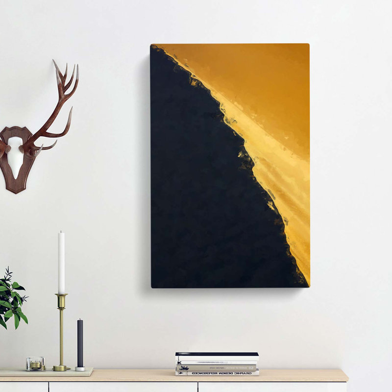 Edge of a Sand Dune in Abstract - Wrapped Canvas, 60cm H x 40cm W x 3cm D