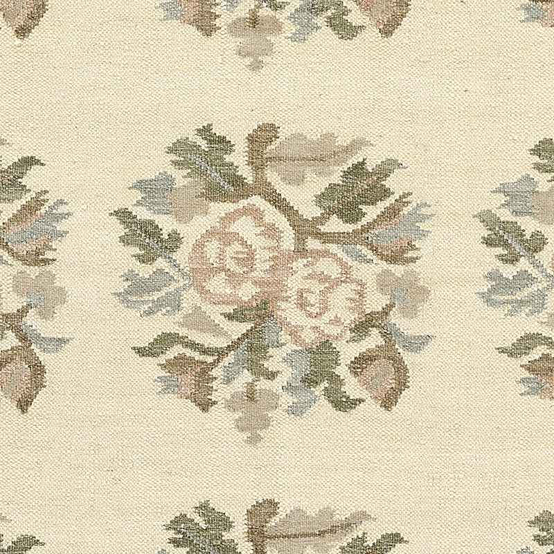 Momeni Florence Floral Hand Woven Wool and Cotton Ivory Area Rug 9' X 12', 9' X 12'