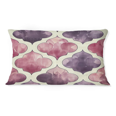 Mauve Quatrefoil Glam I - Coussin lombaire transitionnel
