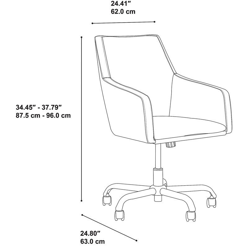 London Task Chair, Dark Gray