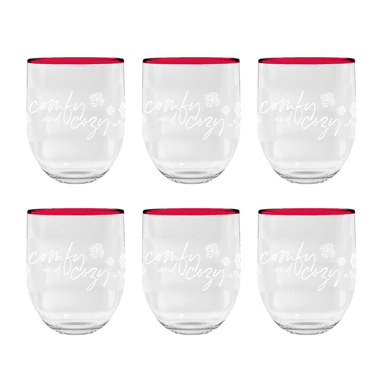 Outten 15 oz. Verre à vin sans pied en acrylique