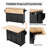 53.2'' Large Rolling Kitchen Island with Drop Leaf-43351350