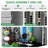 6x4FT Outdoor Storage Shed for Backyard Garden, Large Walk-in Resin Shed with Floor, Lockable Door & Vent, Fast Assembly