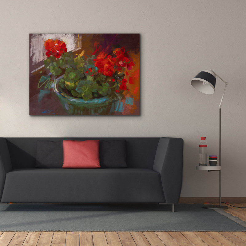 Art mural sur toile Winston Porter «Studio Scarlet» par Christine Debrosky, H 40 po x l 54 po x P 1,5 po