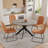 32.8"H Modern Kitchen Dining Chair, Upholstered Dining Room Chairs with Stable Steel Legs, Upholstered Solid Back Side Chair (4 Chairs)-92589195-92589197