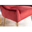 Fauteuil rembourré en velours Cullars-1961676197
