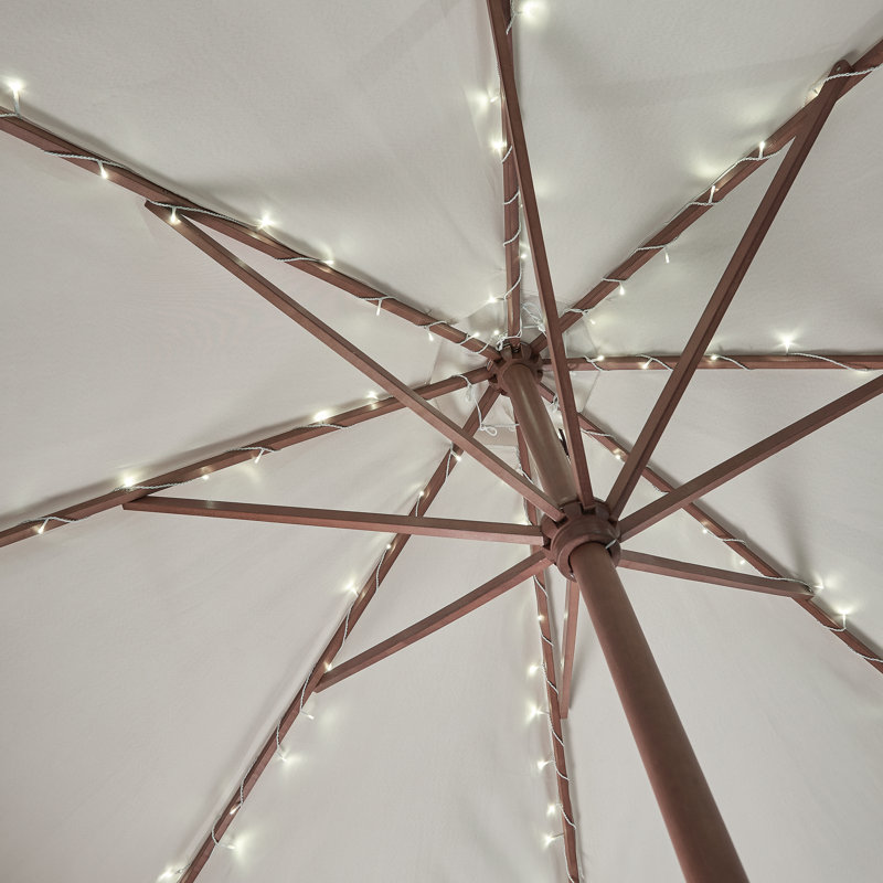 160 LED Solar Parasol Light in Warm White