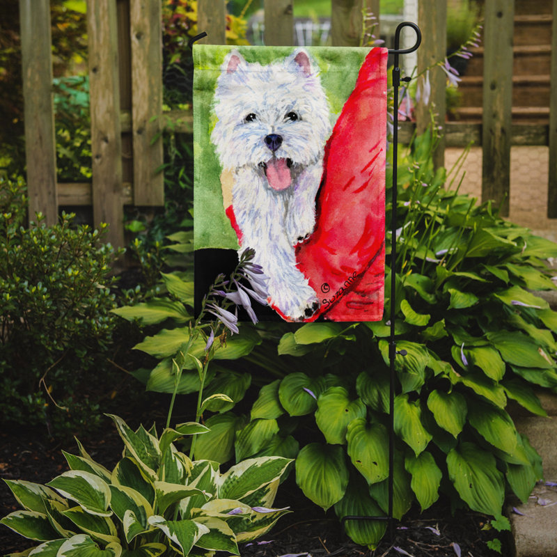 Drapeau de jardin à 2 côtés westie