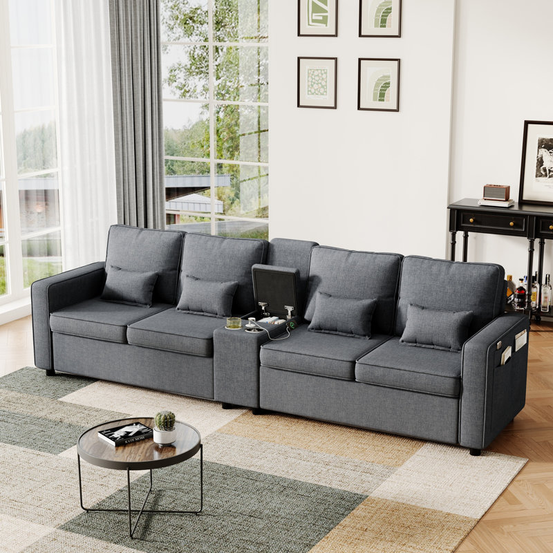 4 Seater Sofa, Grey