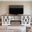 93"W Farmhouse Fireplace Tv Stand For Tvs Up To 100", Entertainment Center Tv Console With Storage Cabinets And Adjustable Shelves-2147026310