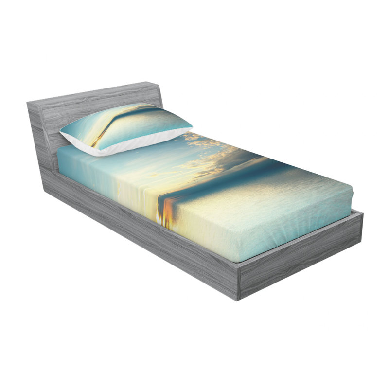 Microfiber Sheet Set, Twin Sheet Set with Fitted Sheet
