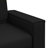 vidaXL Loveseat Sofa Black 62.99 in Faux Leather-1857595320