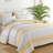 3-Piece Bohemian Stripe Quilt Set Lightweight Microfiber All Season-122938667-122938657