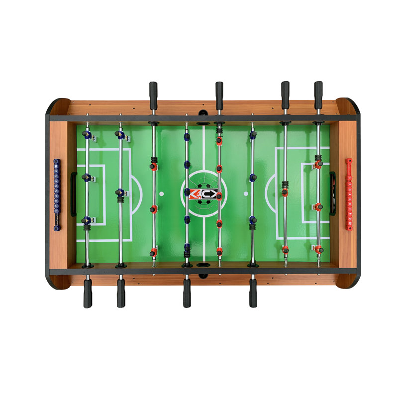 Triplex 55" Brown MDF Multi-Game Table with Telescopic Rods