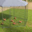 Walk-in Chicken Run with Cover for 10-15 Chickens Hens Rabbits Ducks
