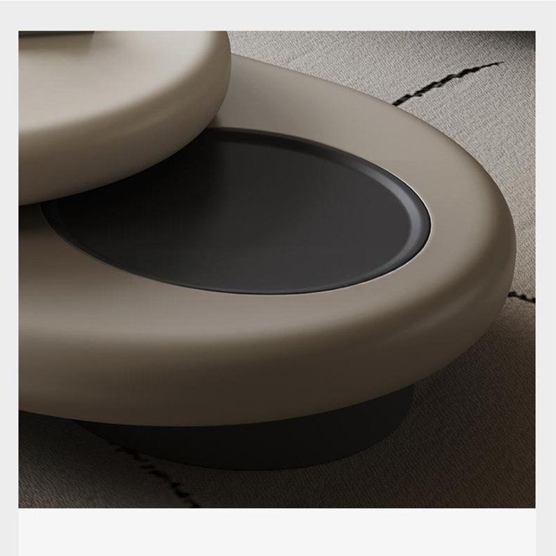 Table basse de style rétro italien, Crème, crème