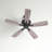 Mandy 52 in. Bronze Indoor Rod Mount Farmhouse Ceiling Fan with Reversible Driftwood-Dark Maple Blades, Dimmable LED Light Kit and Remote Control, 3 Speeds, Clear Seeded Schoolhouse Glass Shade-1579525167