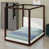 Espresso Frame+White Fabric
