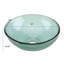 Lavabo de salle de bain circulaire en verre à design pour bateau mini bol