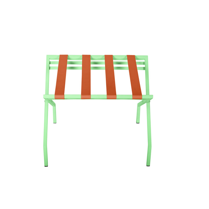 Porte-bagages pliant en métal, Menthe, Orange