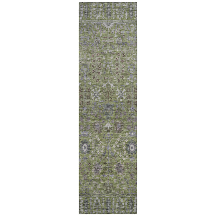 Machine Washable Indoor/Outdoor Kaczor ACN2231 Global Rug