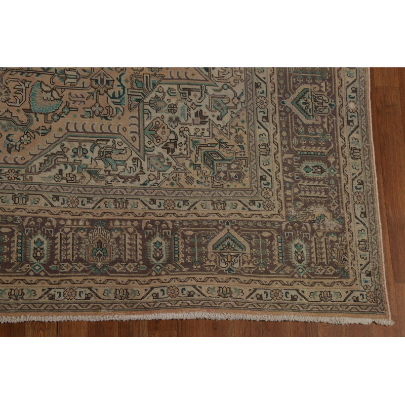 Tapis traditionnel rétro en laine 8 x 11