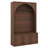 Hall Tree Entryway Organizer, Storage Bench With 3 Cabinets Adjustable Shelves, Retro Arched Coat Rack With 4 Golden Hooks-709492875