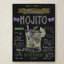 « mojito », affiche rétro sur toile tendue-22070255