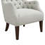 Fauteuil à oreilles capitonné Hannah