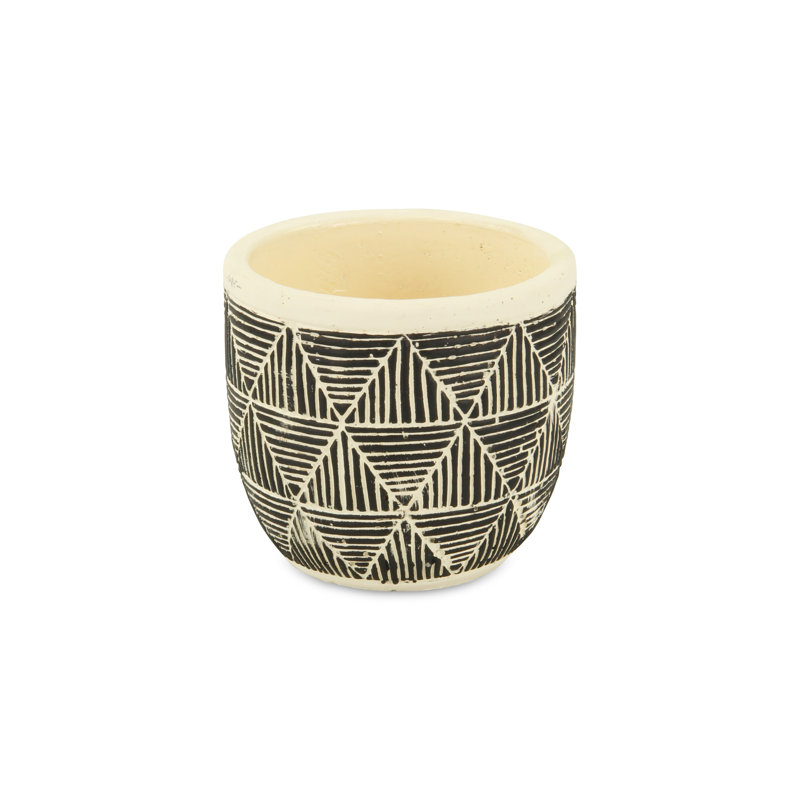 Handmade Pot Planter, 4" H x 4.5" W x 4.5" D