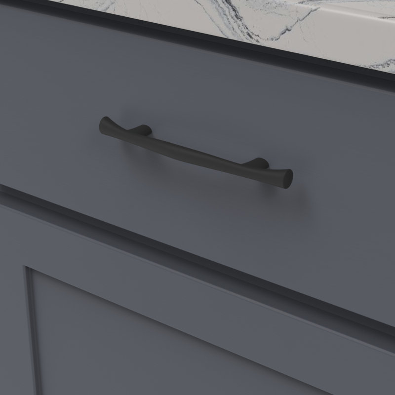 Olivet 3" Center to Center Arch Pull, Matte Black, 3"