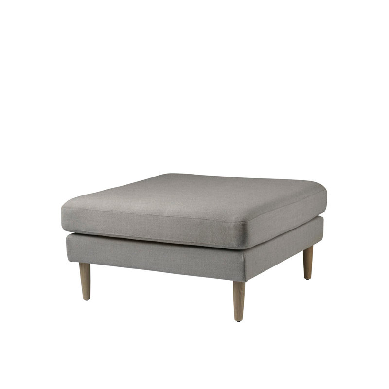 Firhoj Square Ottoman, Beige Gray