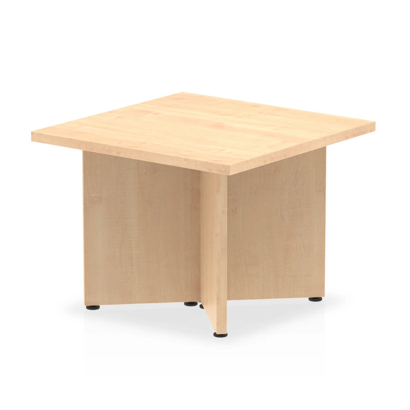 Kyvan 60cm Square Conference Table, Maple Brown